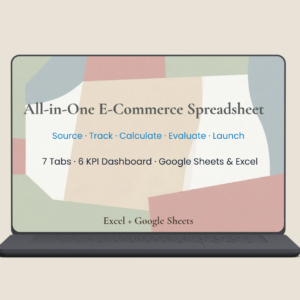 Free E-Commerce Starter Toolkit — 7-in-1 Google Sheets for Online Sellers