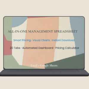 All-in-One Product Business Management Spreadsheet | Automated Inventory Tracker, Pricing Calculator & Bookkeeping Dashboard for Excel & Google Sheets 📊✨