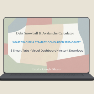 Debt Snowball ❄️Spreadsheet & Avalanche Calculator | Automated Payoff Tracker🔥