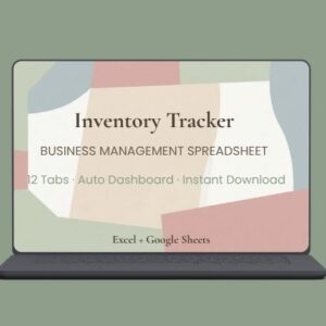 Copy  Inventory Tracker Spreadsheet for Small Business, Product Stock Management Template, Order Tracker, Bookkeeping Dashboard, Excel Google Sheets