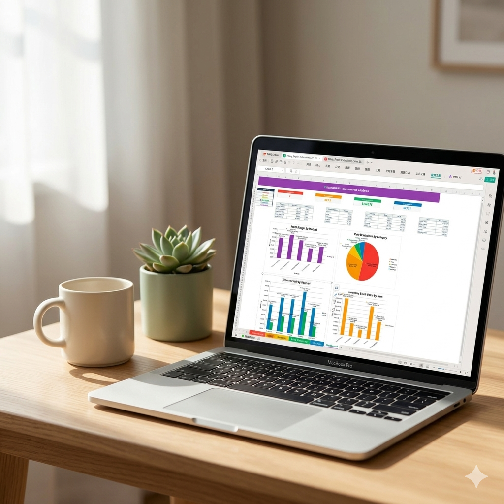 Price & Profit Calculator for Small Business — 5 Pricing Strategies, Dual Tax Support & Auto Dashboard | Excel + Google Sheets