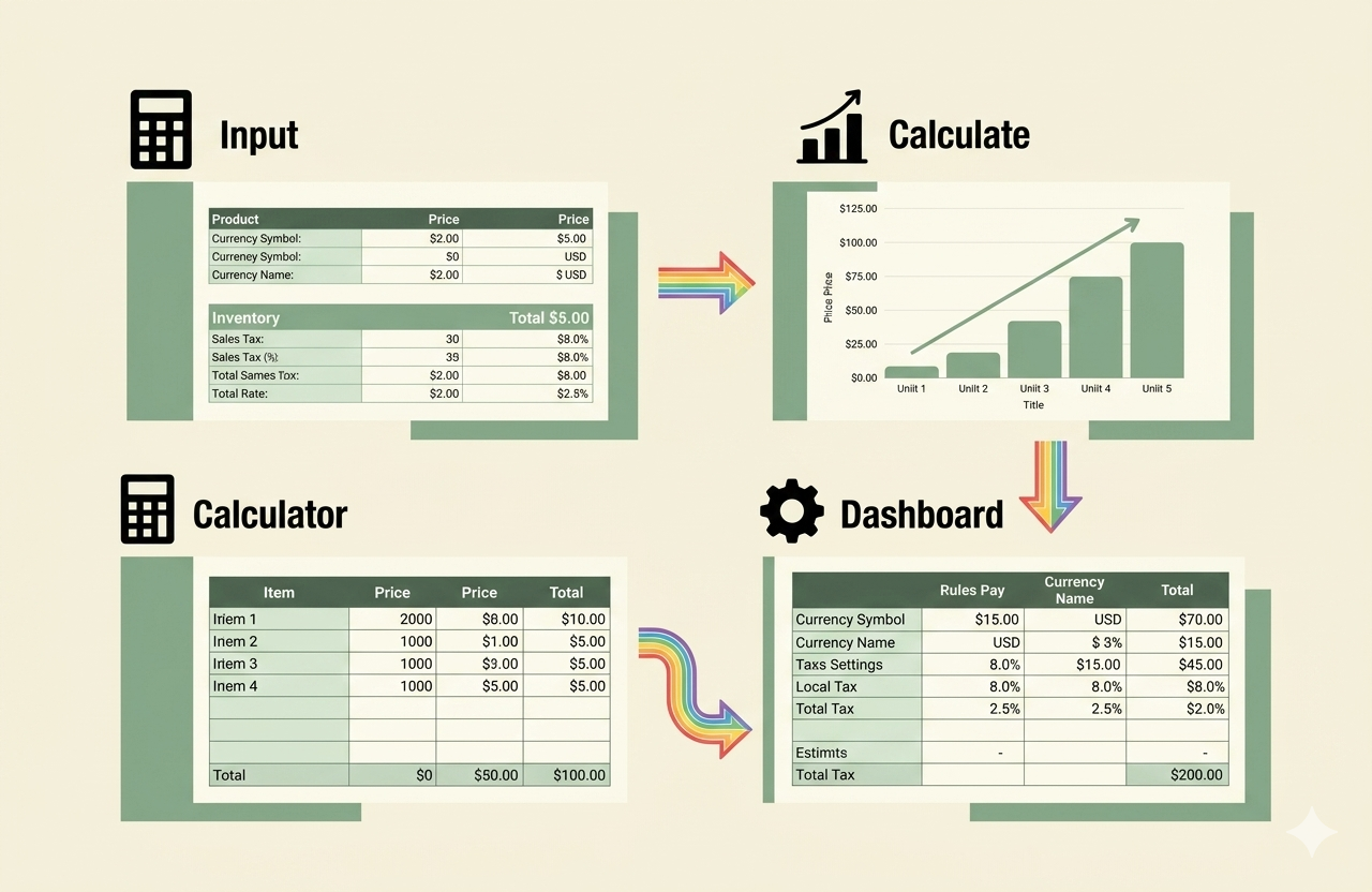 Price & Profit Calculator for Small Business — 5 Pricing Strategies, Dual Tax Support & Auto Dashboard | Excel + Google Sheets - Image 5