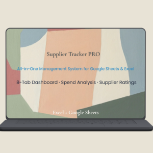 📊 Supplier Tracker PRO | Automated Procurement & Logistics Dashboard 🚀